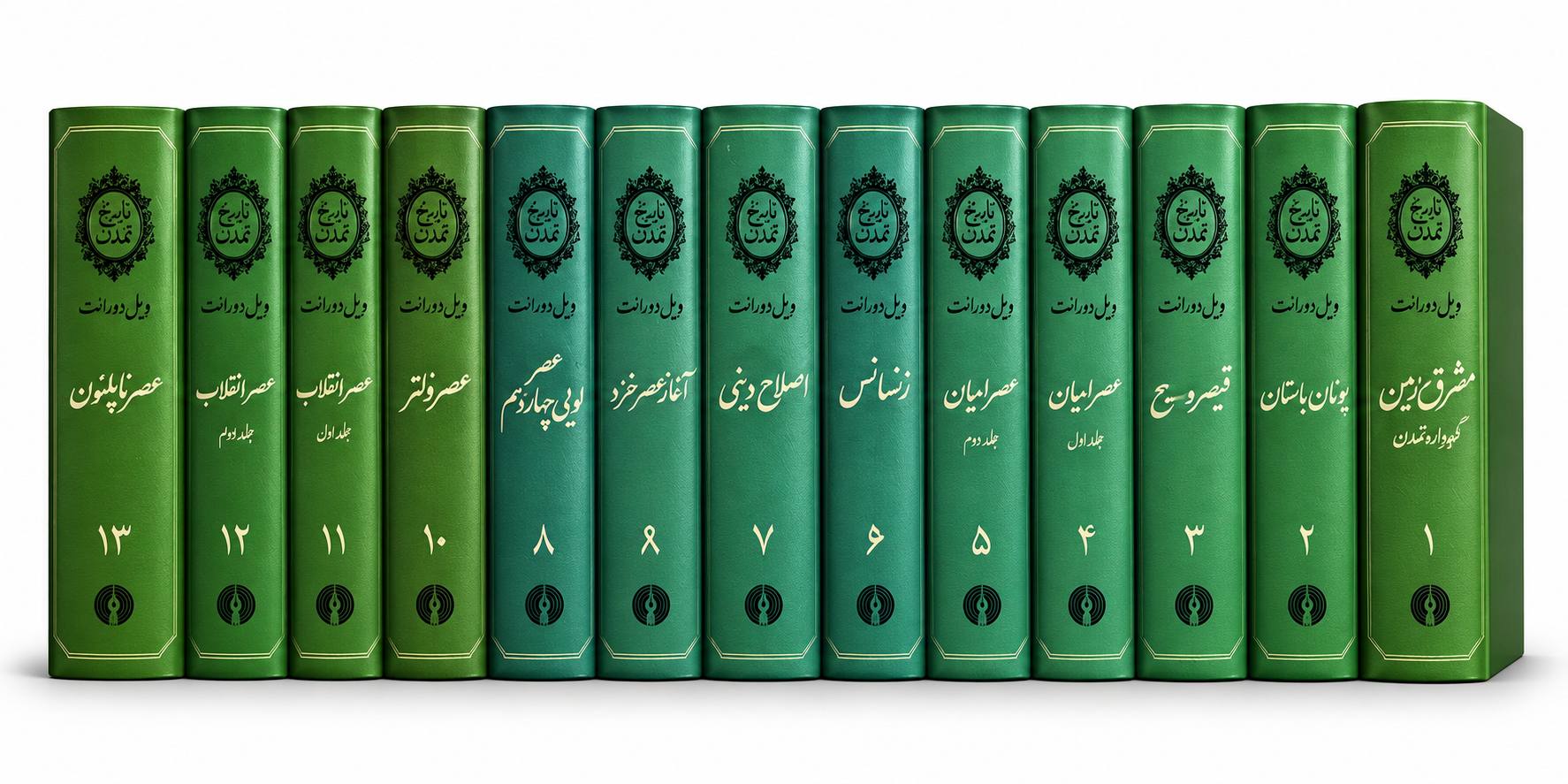 کتاب تاریخ تمدن ویل دورانت (دوره کامل ۱۳ جلدی – چاپ دهه ۷۰)